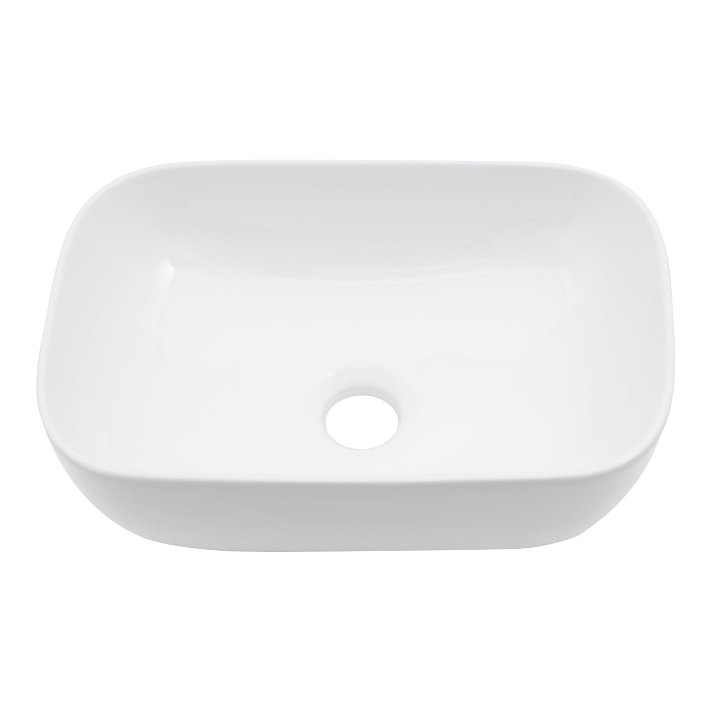 Dcolora Small Bathroom Sink 14.5" x 10” Vessel Sink, White Ceramic Tiny Sink for Small Bathroom Above Counter Vanity Sink Lavatory Wash Basin Porcelain Sink Bowl,DC-VS0001