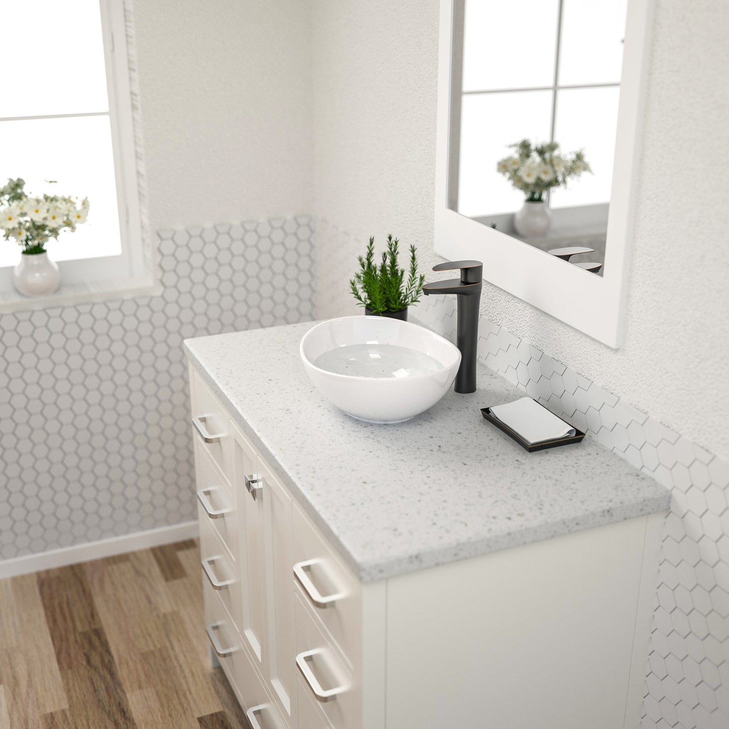 Dcolora Bowl Sink for Bathroom 16"x13" White Oval Vessel Sink Above Counter Vanity Sink Bowl Basin, Boat(Egg) Shape 16"x13" - DC-V8897