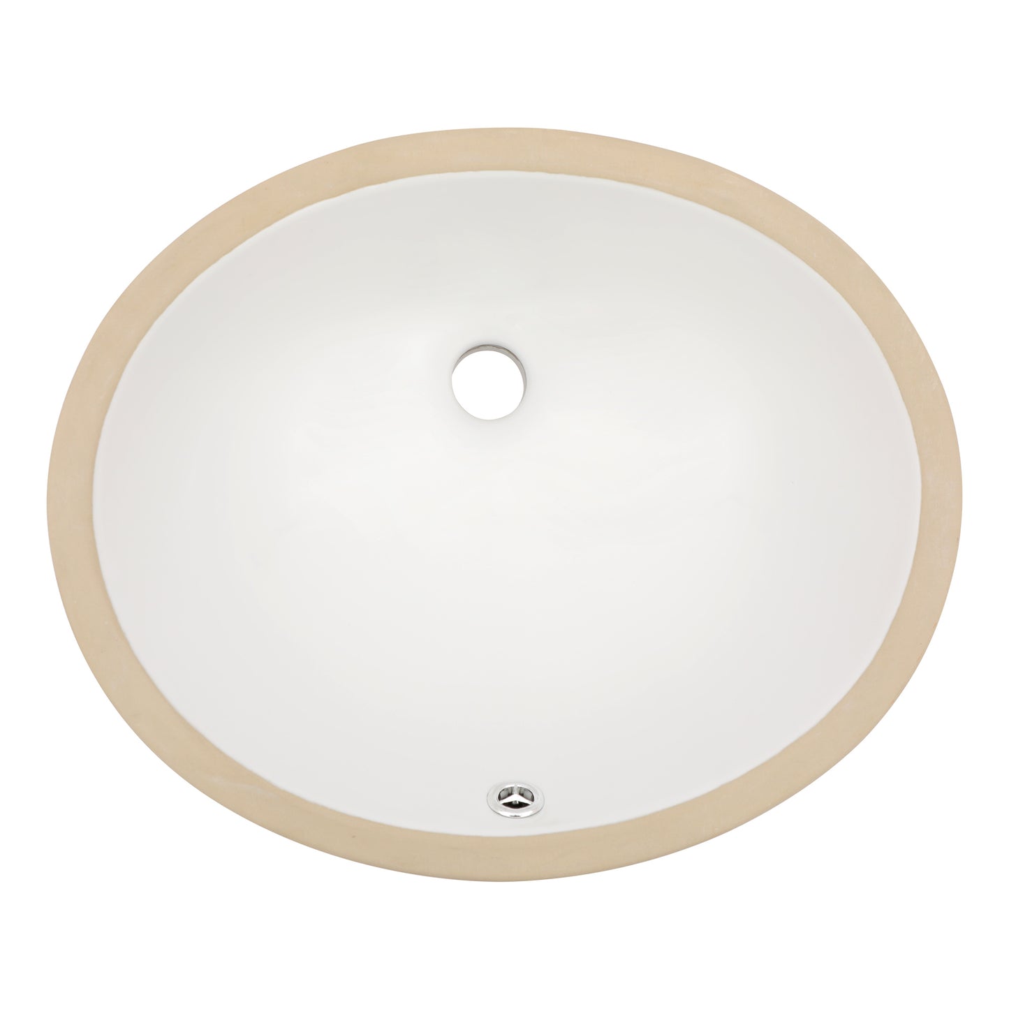 Undermount Bathroom Sink Oval - Dcolora 16"x13" White Porcelain Ceramic Oval Vessel Sink Under Counter Lavatory Vanity Bath Sink Bowl Basin With Overflow