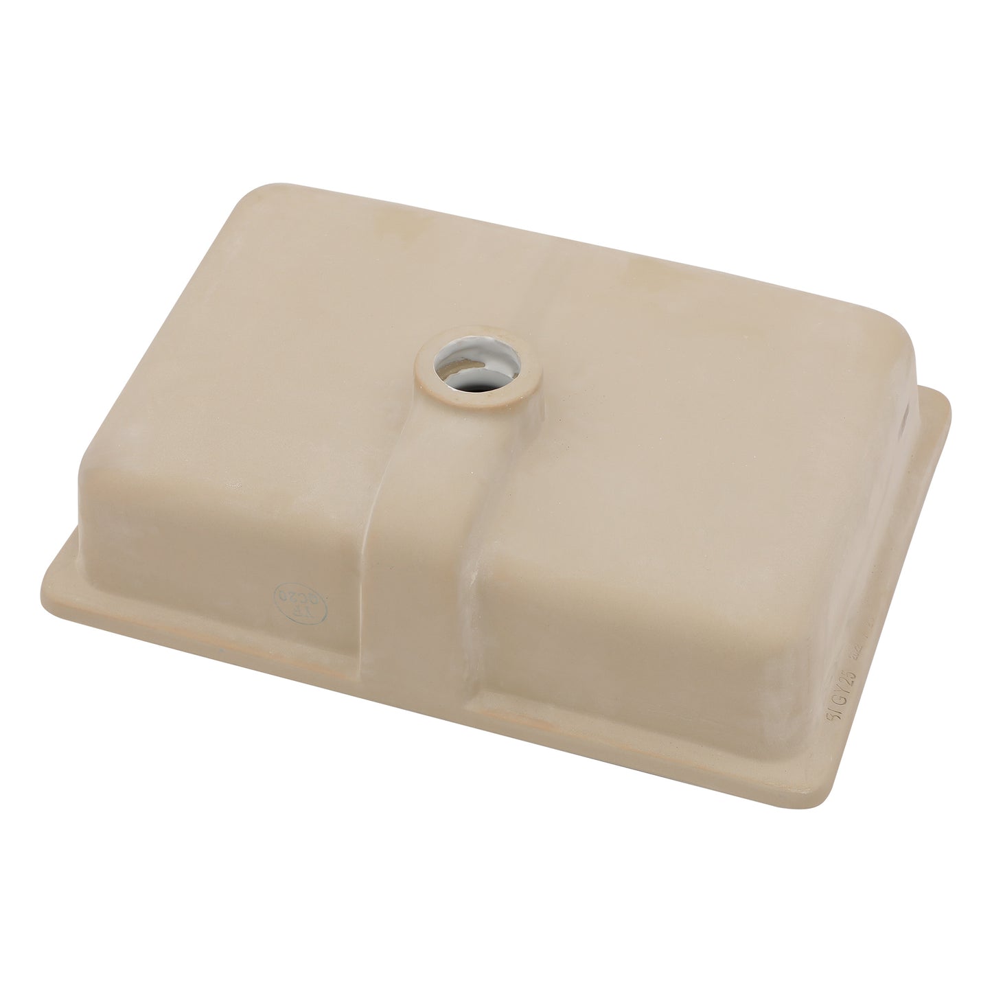Dcolora Undermount Bathroom Sink Rectangle 16"x10" White Porcelain Ceramic Rectangular Vessel Sink Under Counter Lavatory Vanity Bath Sink Bowl Basin With Overflow