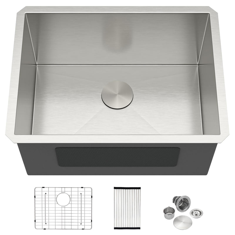 24" × 18" × 12" Undermount Stainless Steel Laundry / Utility Sink – DC-U7725