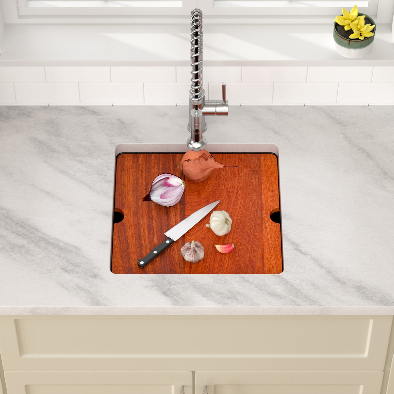 Dcolora 18 Inch Undermount Matte Black Wet Bar Sink Single Bowl Small Kitchen Sink Granite Composite Sink with Workstation #DC-GU0002BS