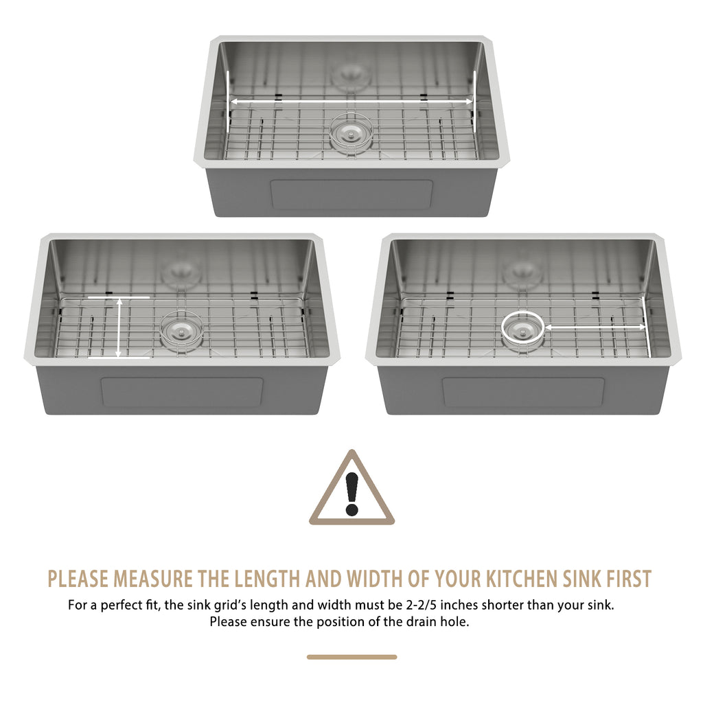 Dcolora Stainless Steel Kitchen Sink Bottom Grid