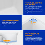 Dcolora 18 Inch Undermount Small Bar Sink Single Bowl Kitchen Sink White Granite Composite Wet Bar Sink 18"W×16"D×9"H,DC-GUW002