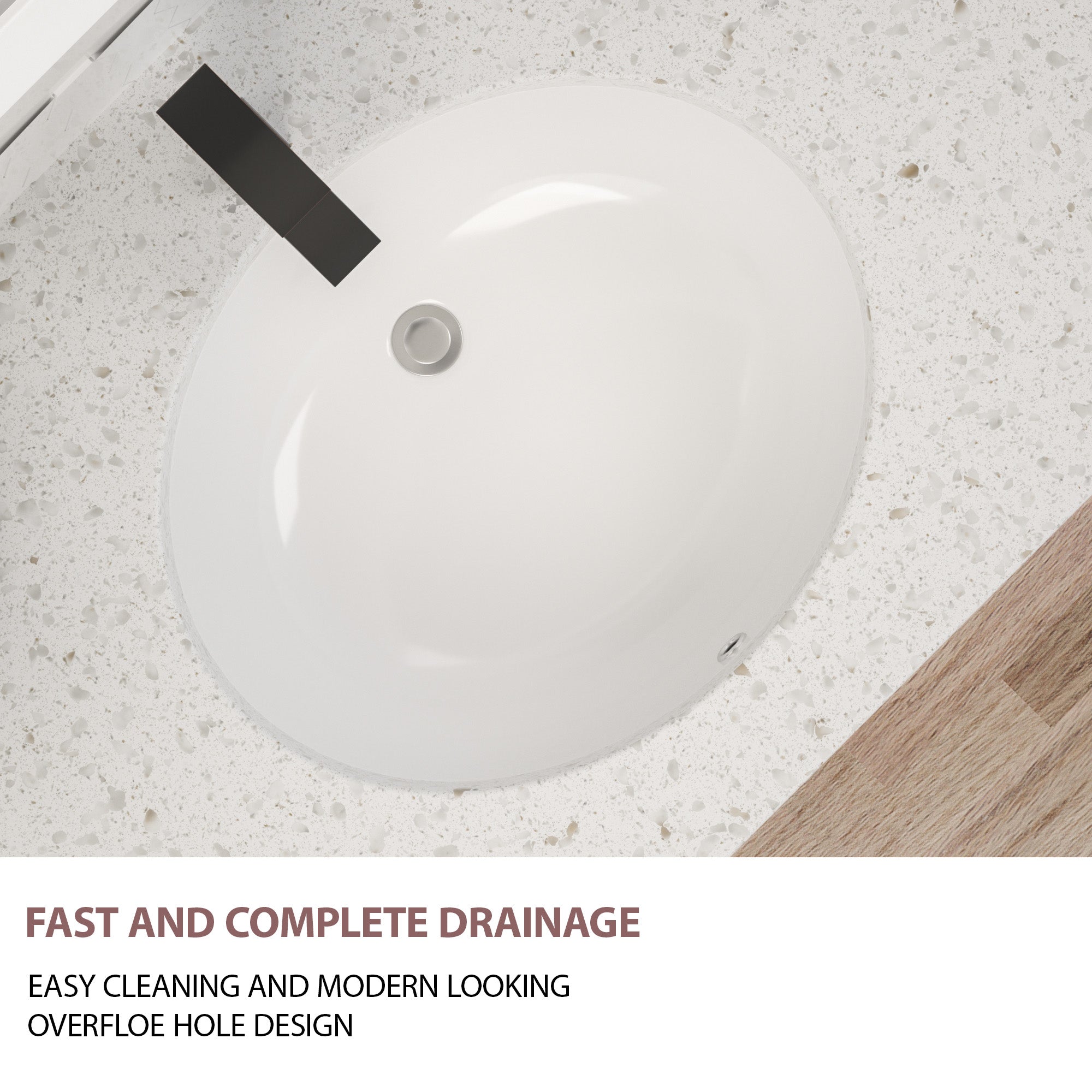 Undermount Bathroom Sink Oval - Dcolora 16"x13" White Porcelain Ceramic Oval Vessel Sink Under Counter Lavatory Vanity Bath Sink Bowl Basin With Overflow