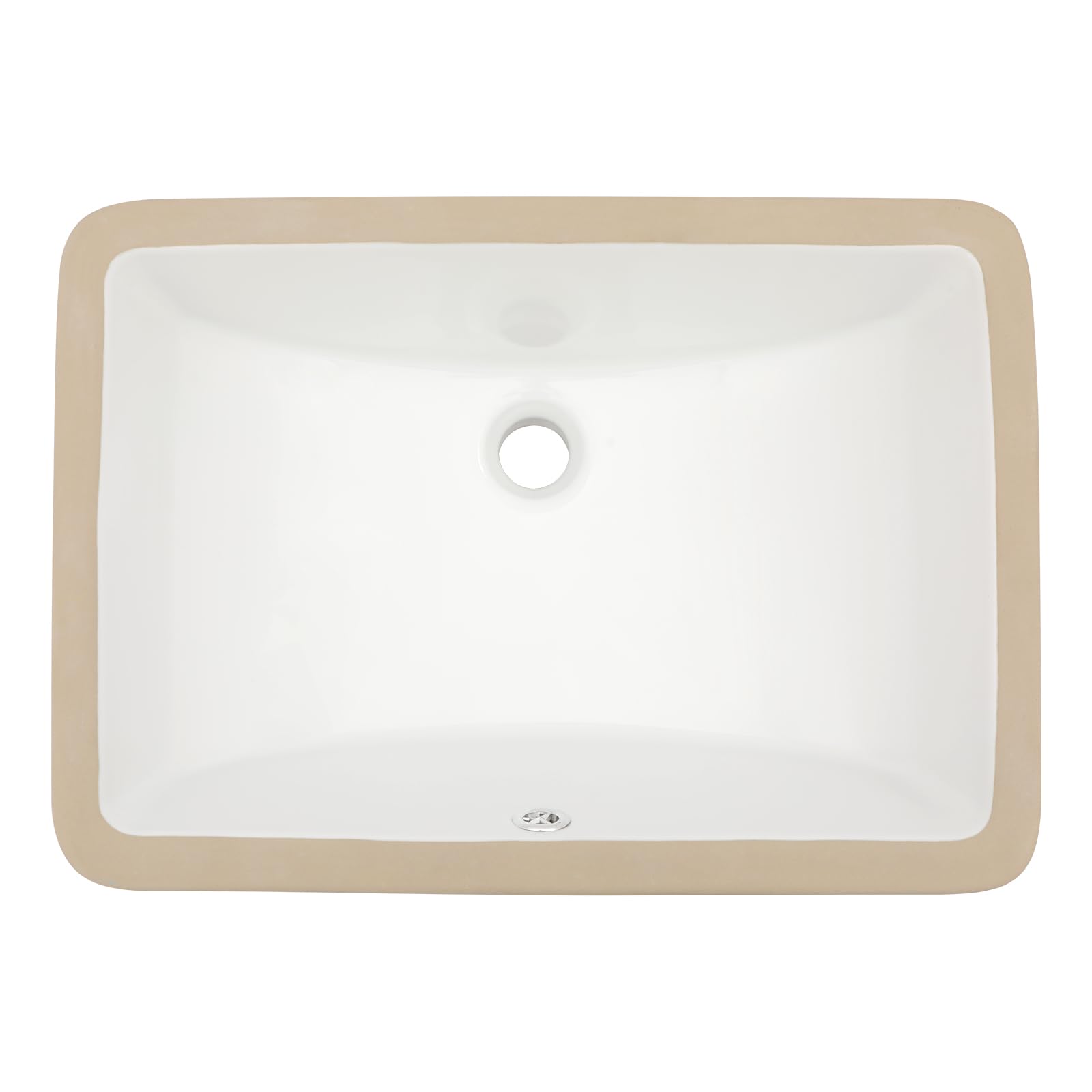 Dcolora DC-V8888 18.11-inch undermount bathroom sink in white