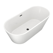 Dcolora DC-BT263005 – 67 in. White Acrylic Freestanding Soaking Bathtub