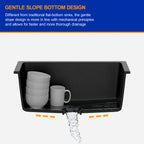 Dcolora 24'' Matte Black Undermount Deep Laundry Sink, Single Bowl Laundry Utility Room Granite Composite Basin