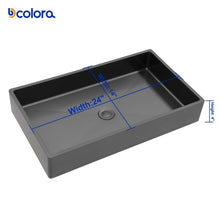 Bowl, rim, finish, and drain details for Dcolora DC-VS261205