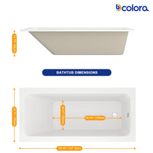 Dcolora DC-BT263013 bathtub in a finished bathroom