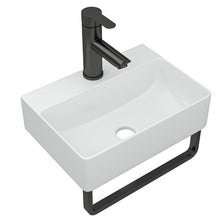 Dcolora DC-V260101 14-inch wall-mounted bathroom sink in white