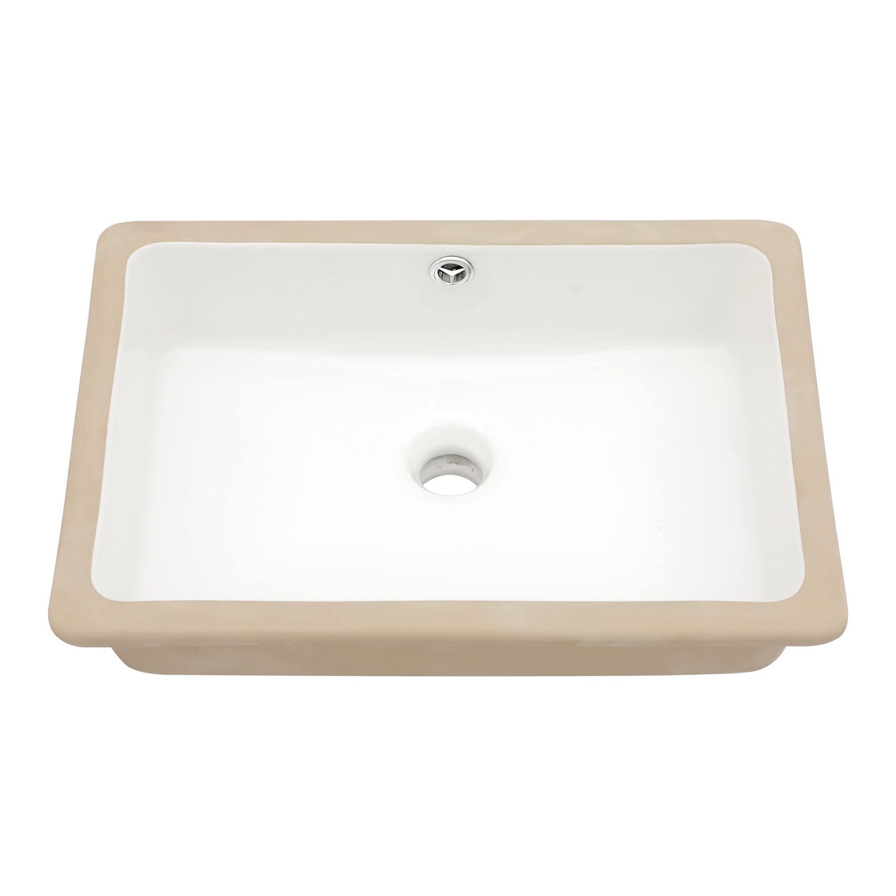 Dcolora DC-V8887 18.07-inch undermount bathroom sink in white