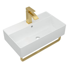 Dcolora DC-SFDOE00088 20.98-inch wall-mounted bathroom sink in white