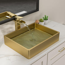 Dcolora DC-VS261204 installed as a drop-in bathroom sink
