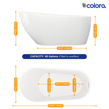 Dcolora DC-BT263006 bathtub in a finished bathroom