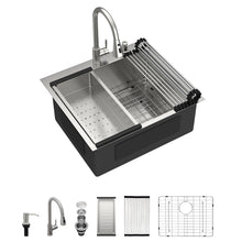 Dcolora DC-SFDOE00119 30-inch drop-in kitchen sink in brushed stainless steel