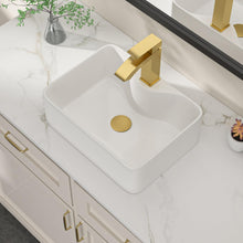 Dcolora DC-SFDOE00084 15.75-inch vessel bathroom sink in white