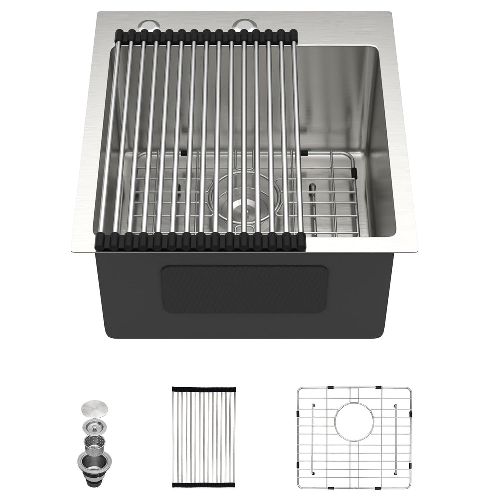 17" × 18" Drop-In Stainless Steel Bar / Prep Sink – DC-T258003