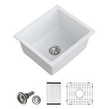 Dcolora DC-GUW002 18-inch undermount bar sink in white