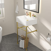 Dcolora DC-FS2402 installed as a freestanding bathroom sink