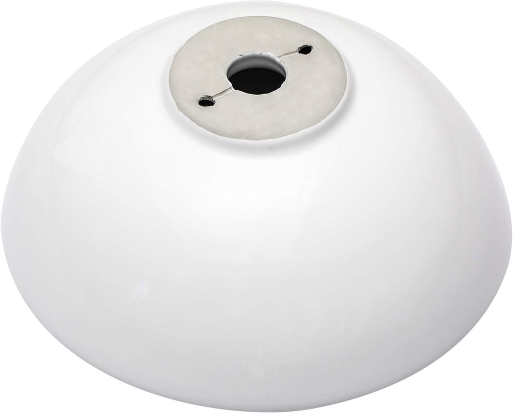 Dcolora 13" × 13" White Round Vessel Sink - Small Above Counter Ceramic Bathroom Vanity Sink