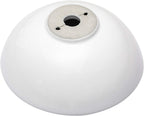 Dcolora 13" × 13" White Round Vessel Sink - Small Above Counter Ceramic Bathroom Vanity Sink
