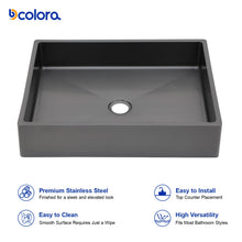 Bowl, rim, finish, and drain details for Dcolora DC-VS261203