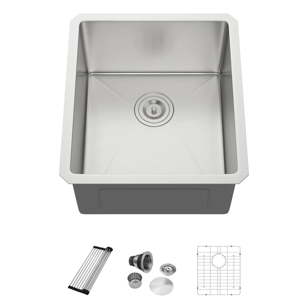 17" × 19" Undermount Stainless Steel Bar Sink