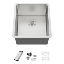 Dcolora DC-U7723 17-inch undermount bar sink in brushed stainless steel