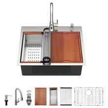 Dcolora DC-SFDOE00122 25-inch drop-in kitchen sink in brushed stainless steel