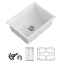 Dcolora DC-GUW003 22-inch undermount bar / prep sink in white