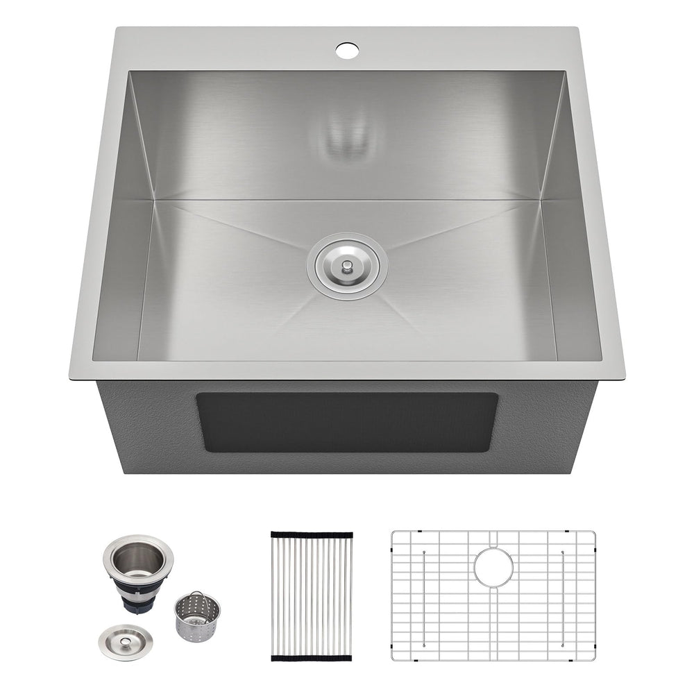 25" × 22" × 12" Drop-In Stainless Steel Laundry Sink – DC-L7701
