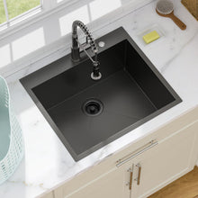 Dcolora DC-TLB263201 installed as a drop-in/topmount laundry sink