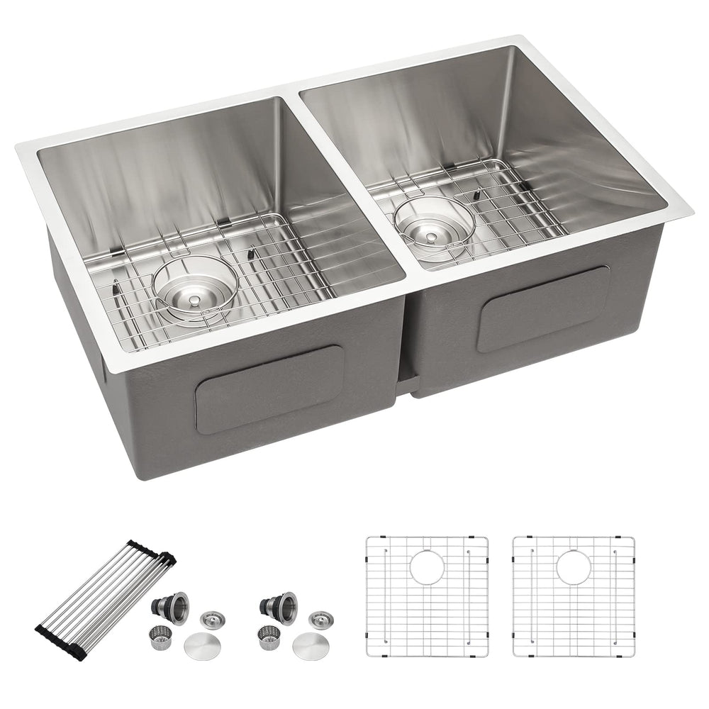 33" × 19" Undermount Stainless Steel Kitchen Sink – DC-U7731