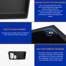 Bowl, rim, finish, and drain details for Dcolora DC-GU7745