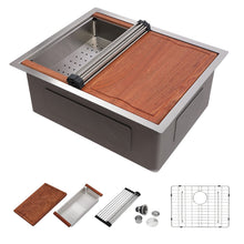 Dcolora DC-U7705 23-inch undermount bar sink in brushed stainless steel