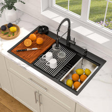Dcolora DC-SFDOE00136 installed as a drop-in/topmount kitchen sink