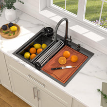 Dcolora DC-T2533002BWS installed as a drop-in sink in a countertop