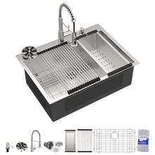 Dcolora DC-SFDOE00140 28-inch drop-in kitchen sink in brushed stainless steel