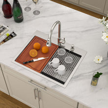 Dcolora DC-SFDOE00016 installed as a drop-in sink in a countertop