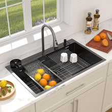 Dcolora DC-SFDOE00023 installed as a drop-in sink in a countertop