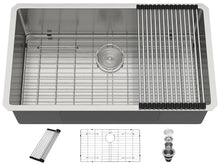 Dcolora DC-UF1133 33-inch undermount kitchen sink in brushed stainless steel