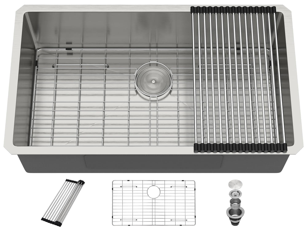 36" × 19" Undermount Stainless Steel Kitchen Sink – DC-U7729