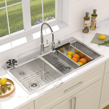 Dcolora DC-SFDOE00135 installed as a drop-in/topmount kitchen sink