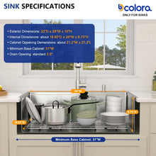 Dcolora DC-SFDOE00123 installed as a drop-in sink in a countertop