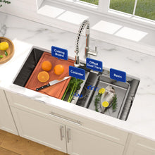 Dcolora DC-UW0104 36-inch undermount kitchen sink in brushed stainless steel