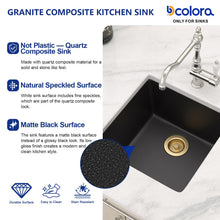 Bowl, rim, finish, and drain details for Dcolora DC-GU261602