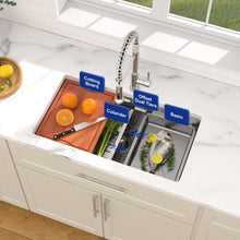 Dcolora DC-UW0101 28-inch undermount kitchen sink in brushed stainless steel