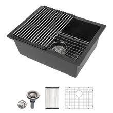 Dcolora DC-GU7745 15-inch undermount bar sink in matte black
