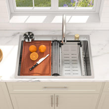 Dcolora DC-SFDOE00012 installed as a drop-in sink in a countertop
